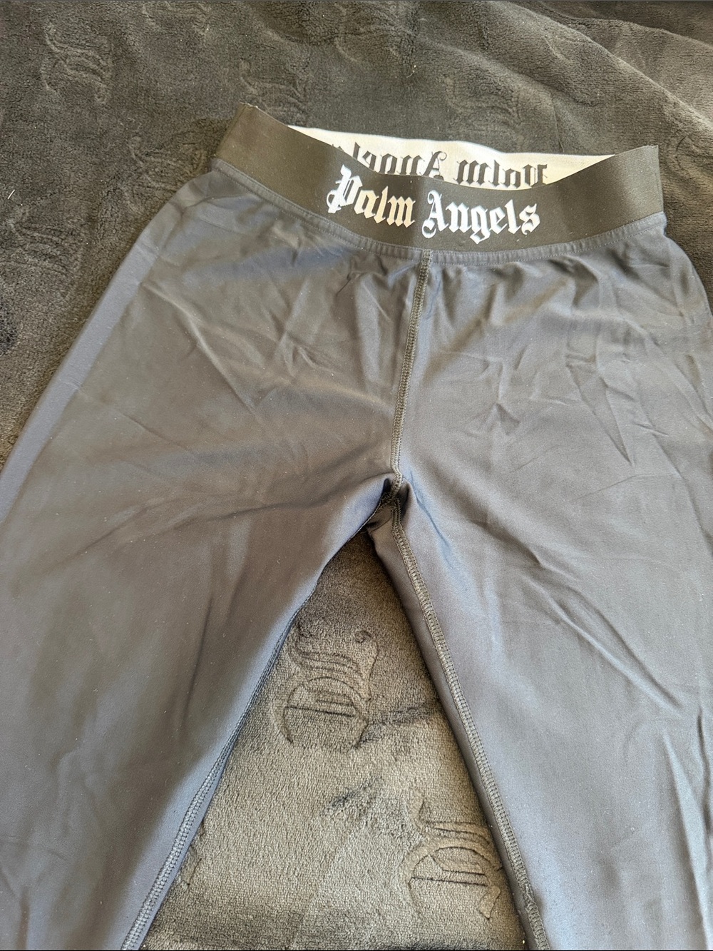 Palm Angels Black womens Athletic Joggers with Logo Waistband